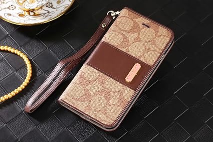 Amazon Co Jp Coach コーチ Iphone ケース カバー レザー 革 手帳型 カード収納 横置き マグネット式 保護カバー Iphone5s Se 並行輸入品 家電 カメラ