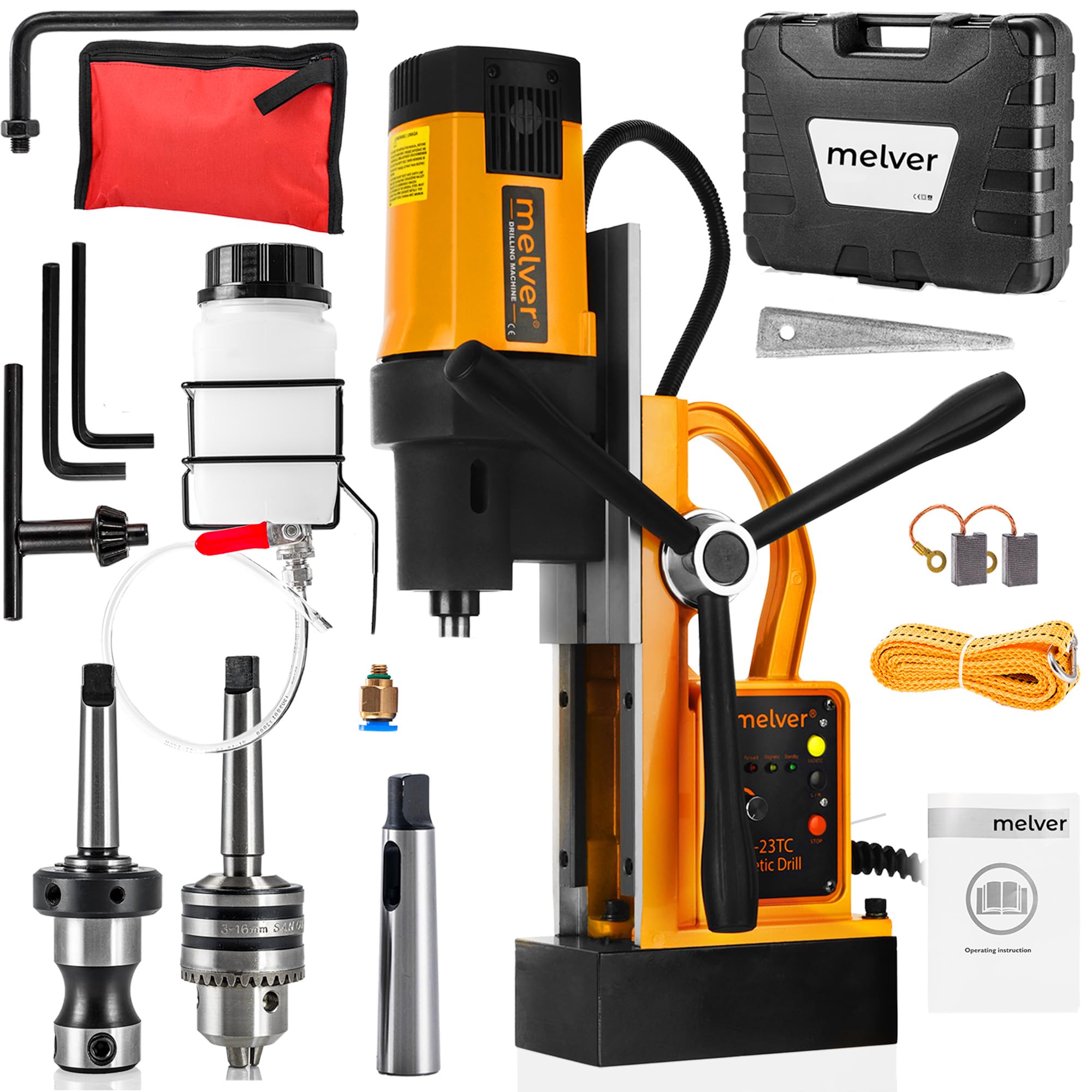 Magnetbohrmaschine Gewindebohrmaschine MK2 FI 60 1780W zur Industrie MELVER (MV-23TC II)