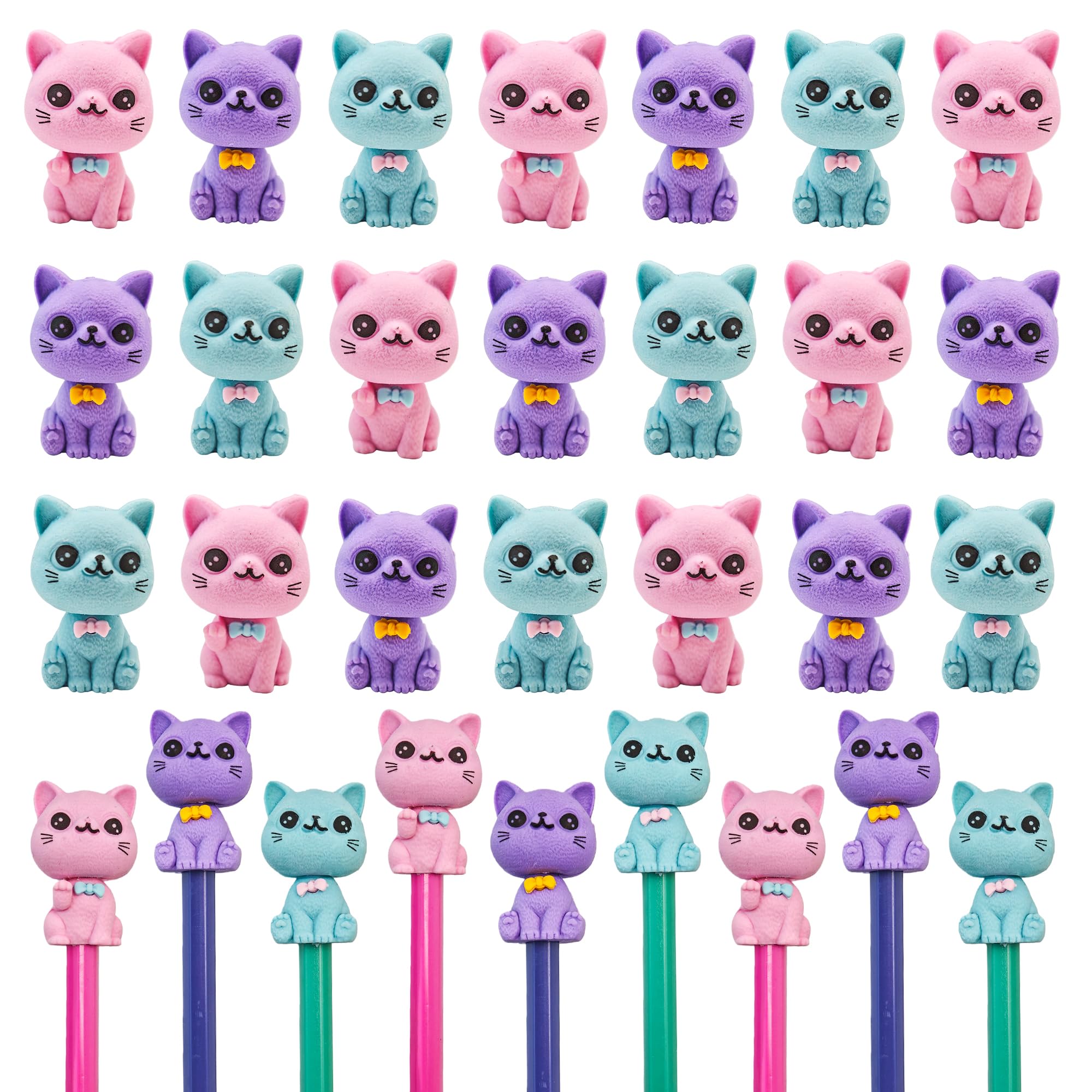 Gommes chat pour enfants LanMa pour effacer proprement sans trace - 8