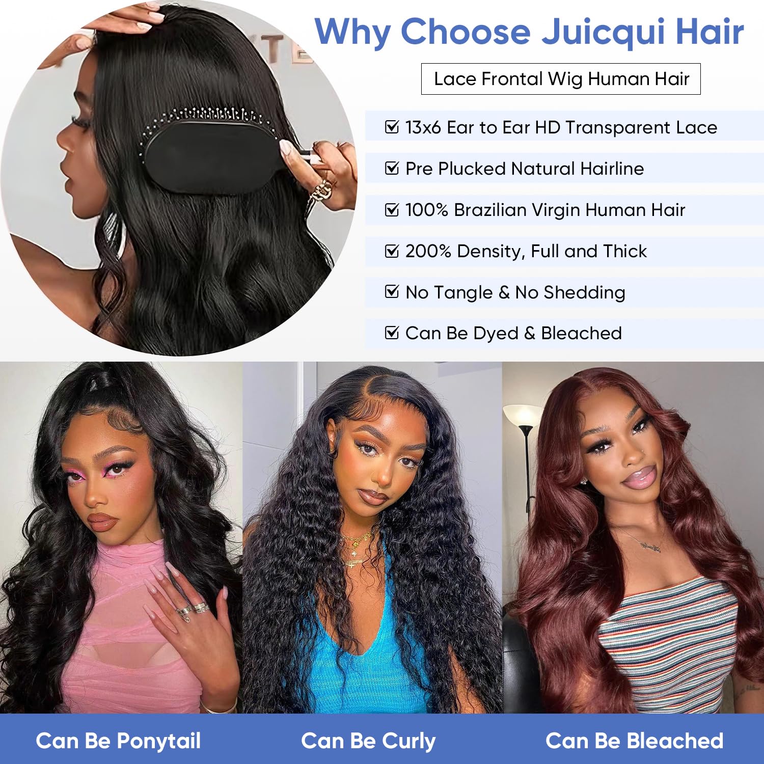 30 inch 13x6 Body Wave Lace Front Wigs Human Hair 200% Density Pre-Plucked Hairline HD Transparent Lace No Tangle No Shedding Suit for Daily Party Wedding Birthday Triple Lifespan 3X
