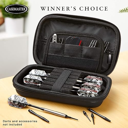 Miniatura 4 de Casemaster Sentinel - Funda para dardos de espuma EVA con cremallera azul, capacidad para 6 dardos y accesorios adicionales, puntas, ejes y vuelos,