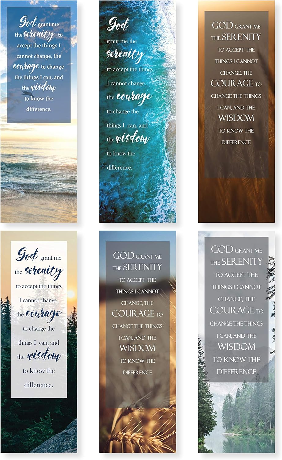 Serenity Prayer Bookmarks - Pack of 48