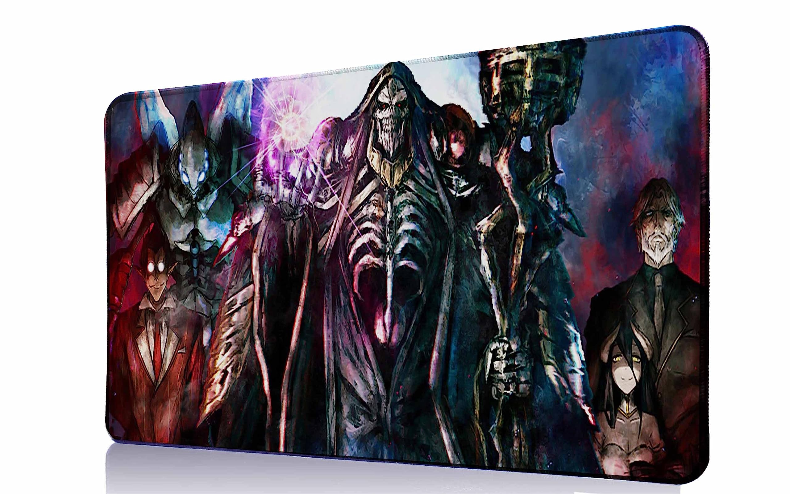 Anime Mouse pad Gaming Mouse pad Compatible Overlord Mousepad Large Mouse Pad Stitched Edge Mousepad Non Slip Rubber Base (style1,90×40cm)