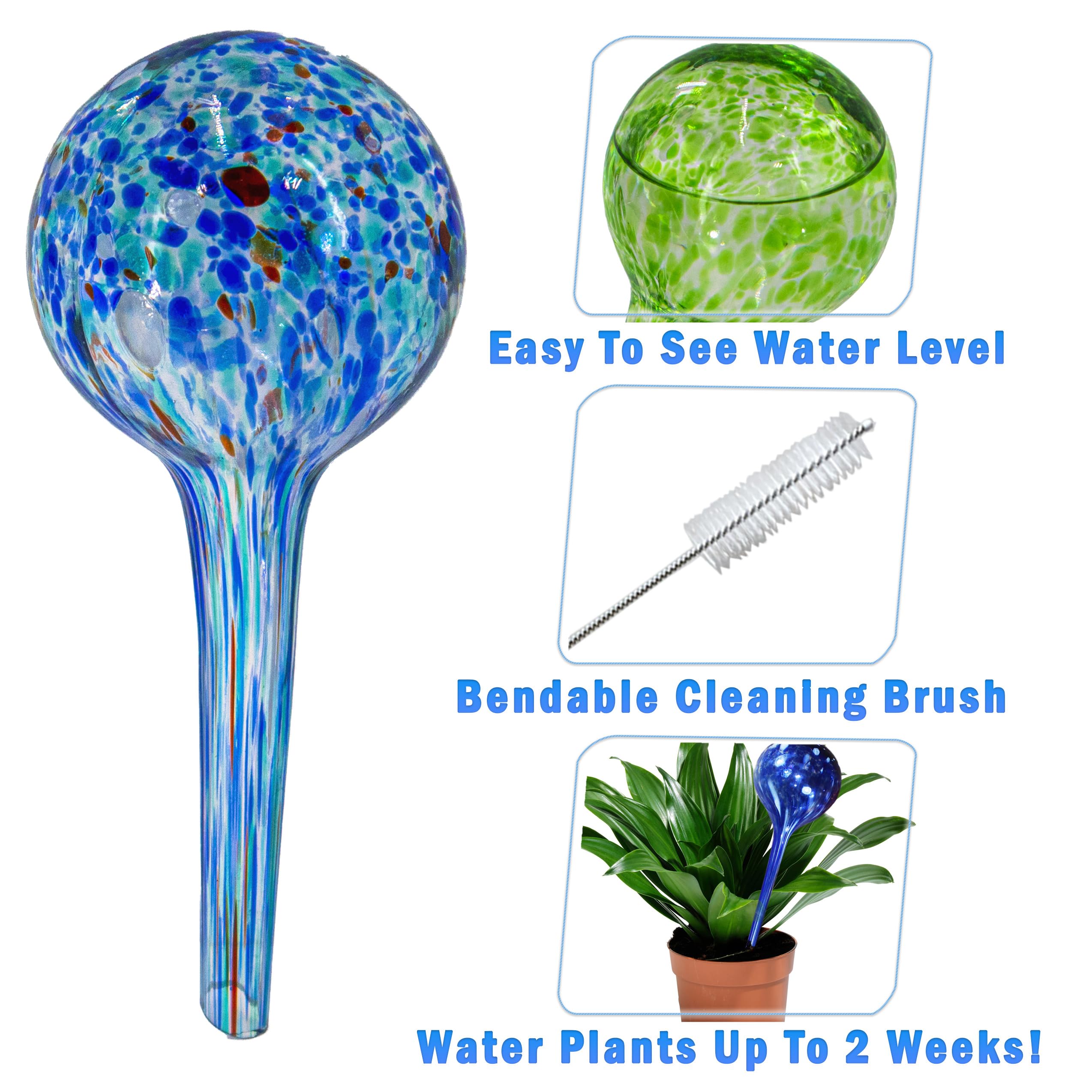 5 STAR SUPER DEALS Aqua Plant Watering Globes Mini- 4pc Deluxe Set