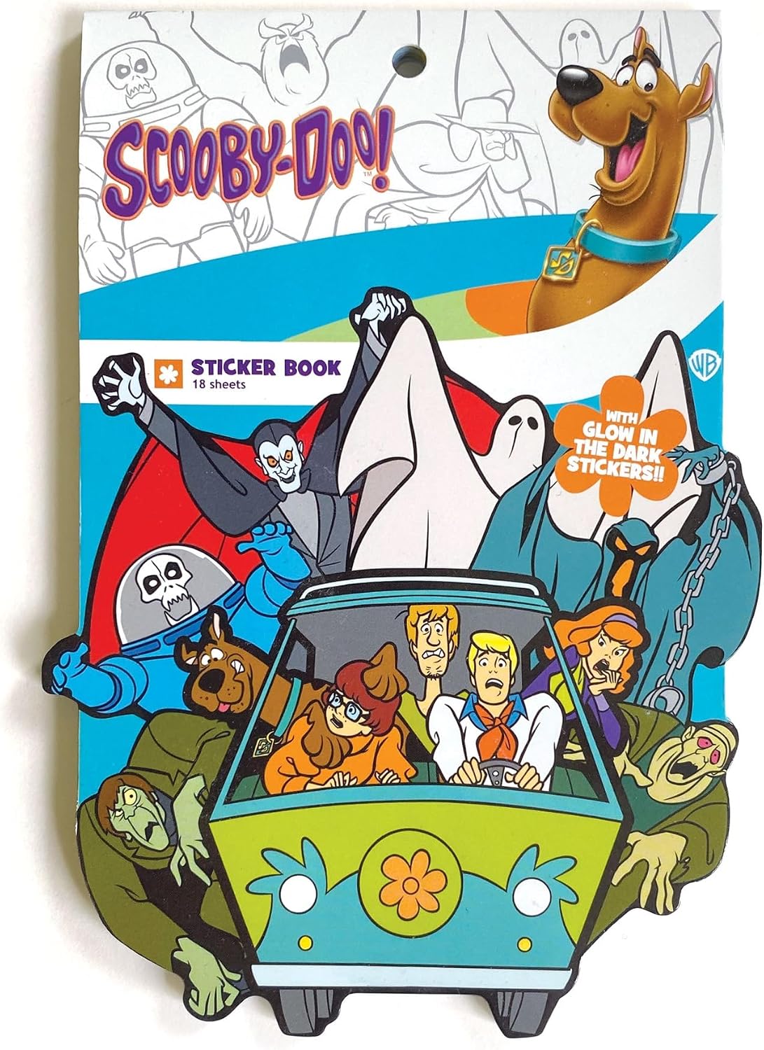 Paper House Productions Scooby Doo 413-Piece Officially Licensed Sticker Folio with Glow in the Dark Accents