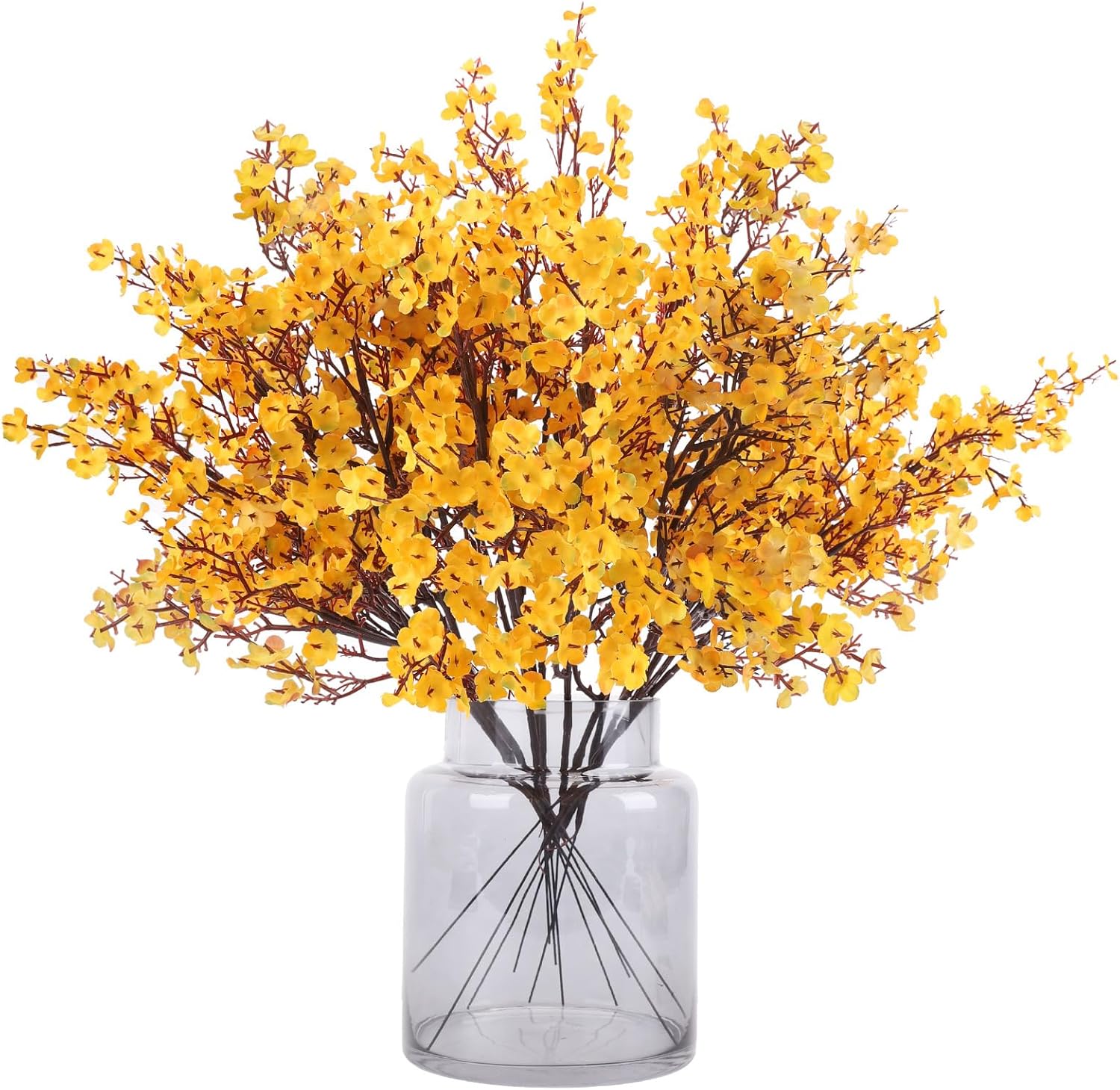 Sárga gypsophila művirág csomag