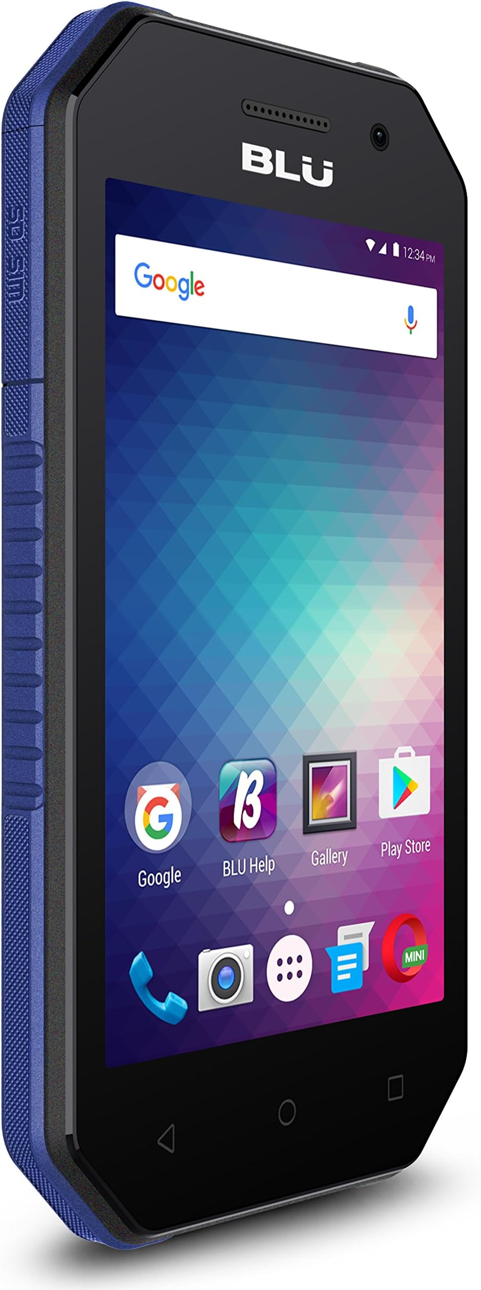 BLU Tank Xtreme 4.0 -Water and Shock Resistant Smartphone -Global GSM Unlocked-Black/Blue