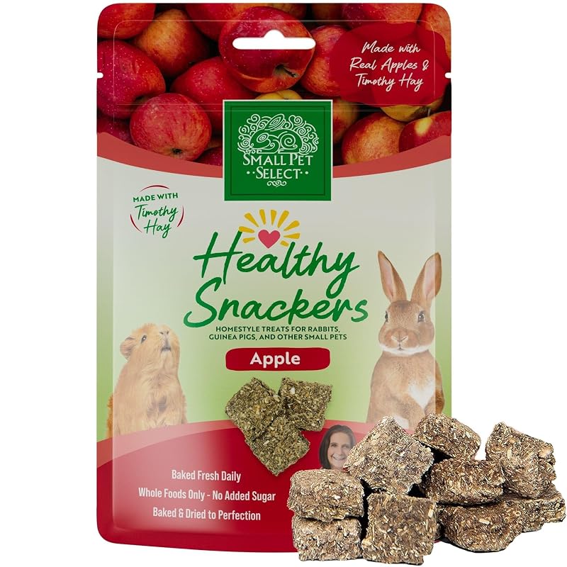 Petiscos para Pequenos Animais com Maçã Small Pet Select para Coelhos e Porquinhos-da-Índia, 113 g