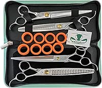 Vista 10 de Tijeras profesionales de licuadora para perros medianos y grandes, tasa de adelgazamiento del 35 %