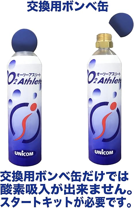 Amazon Unicom 携帯酸素発生器 オーツーアスリート O2 Athlete 交換用酸素ボンベ 3本セット Unicom ユニコム 浄水器 酸素