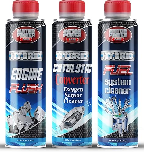 MotorPower Care Kit limpiador de convertidor catalítico para motor híbrido aditivo de combustible para motor 3 latas