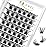 QUEWEL Cluster Lashes 72 Pcs Wide Stem Individual Lashes C/D Curl 8-18mm Length DIY Eyelash Extension False Eyelashes Natural&Mega Styles Soft for Personal Makeup Use at Home (Mega-D-18)