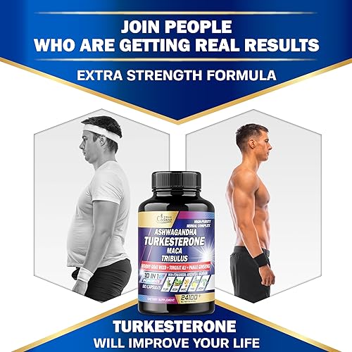 Miniatura 8 de Turkesterone 15000mg Ashwagandha 1000mg Maca 2000mg Suplemento - Pre-entrenamiento, producción de energía y apoyo a la inmunidad - 10 en 1 Plus