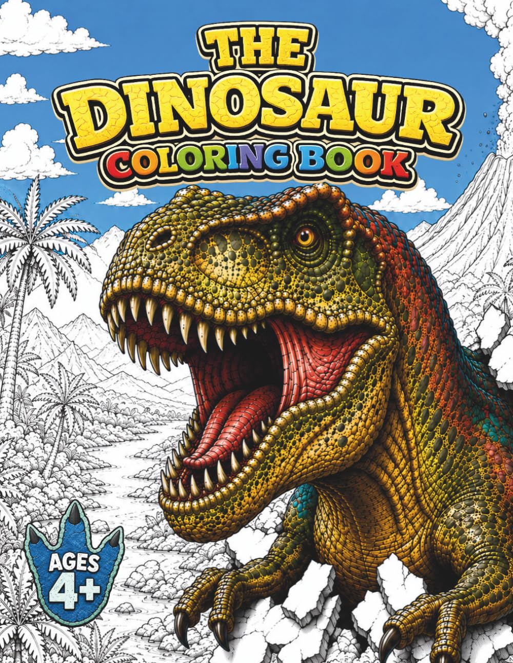 The Dinosaur Coloring Book: 30 Original Dinosaur Coloring Pages (Duckling Press Coloring Books)