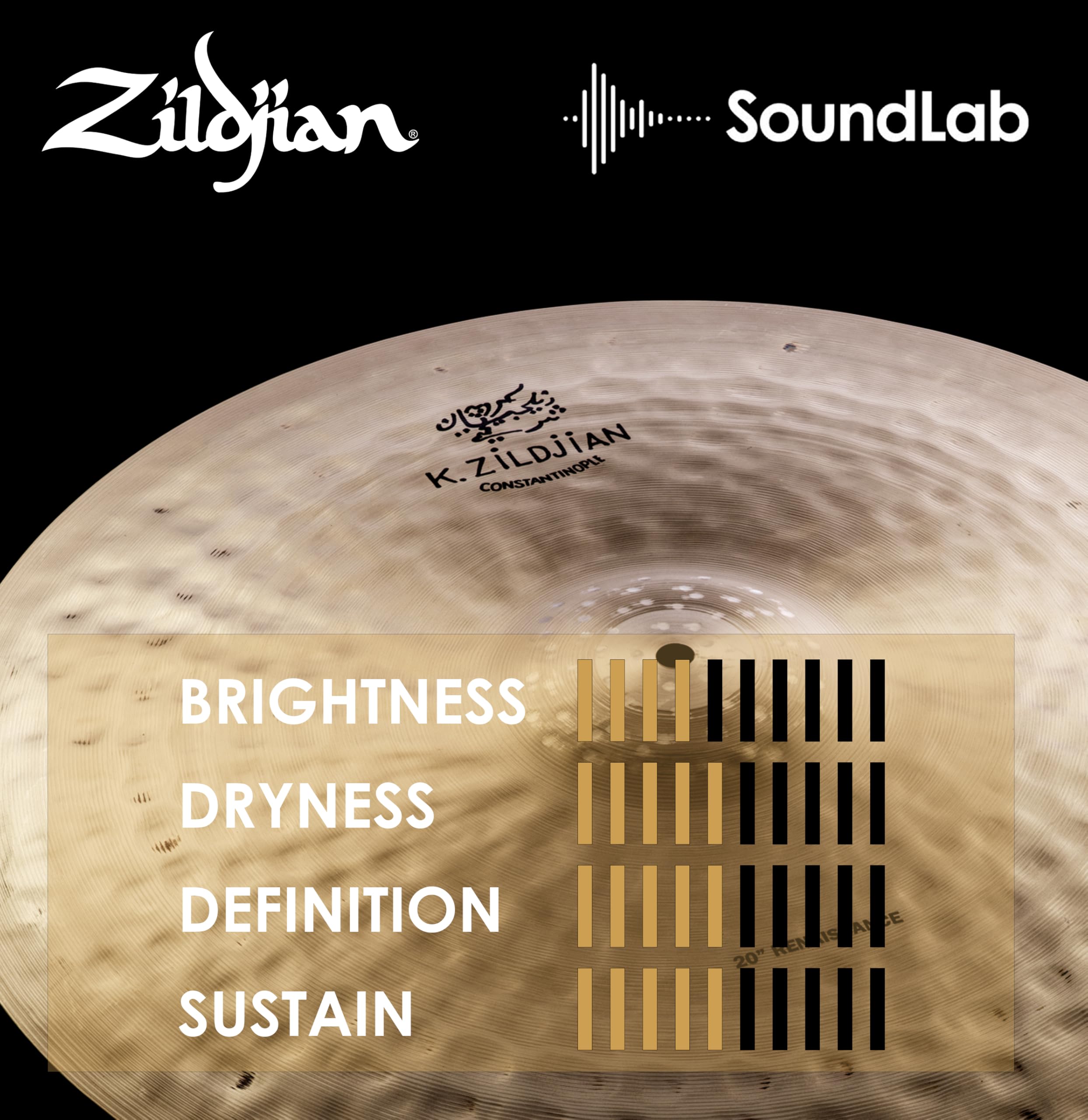 Zildjian K Constantinople Series - 20 Zoll Renaissance Ride Cymbal