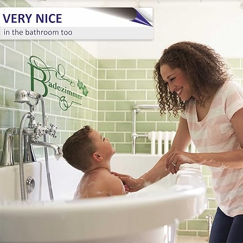 Miniatura 7 de INDIGOS UG - Adhesivo decorativo para pared (47.2 x 17.7in), color azul