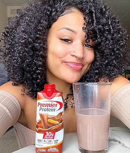 Miniatura 5 de Batido de proteínas nuestra mantequilla de maní de chocolate de sabor premium tiene 1.06 oz de proteína, 0.04 oz de azúcar, 24 vitaminas y