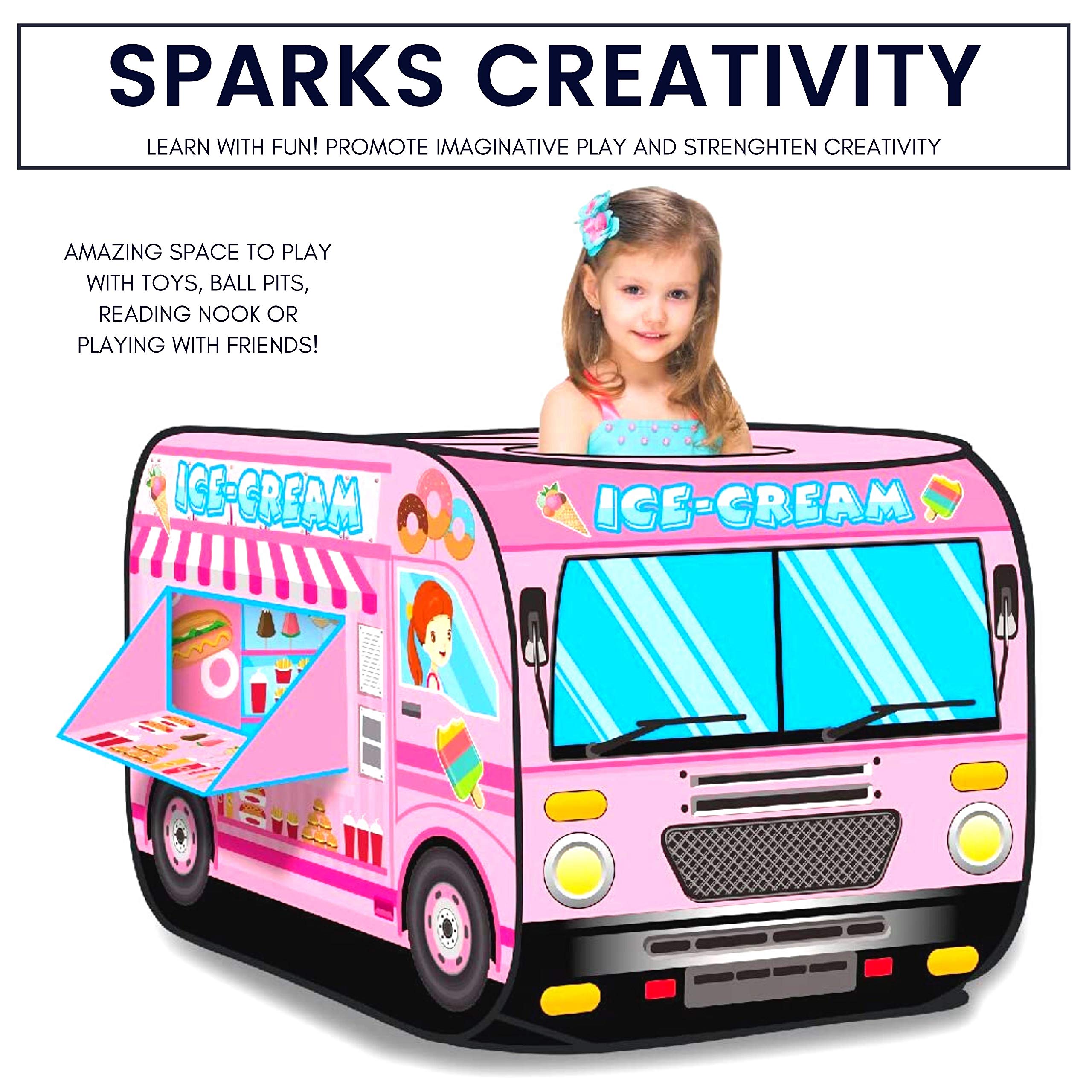 Buy UrbanRed Ice Cream Cart Ice Cream Truck Toy, Ice Cream Truck for