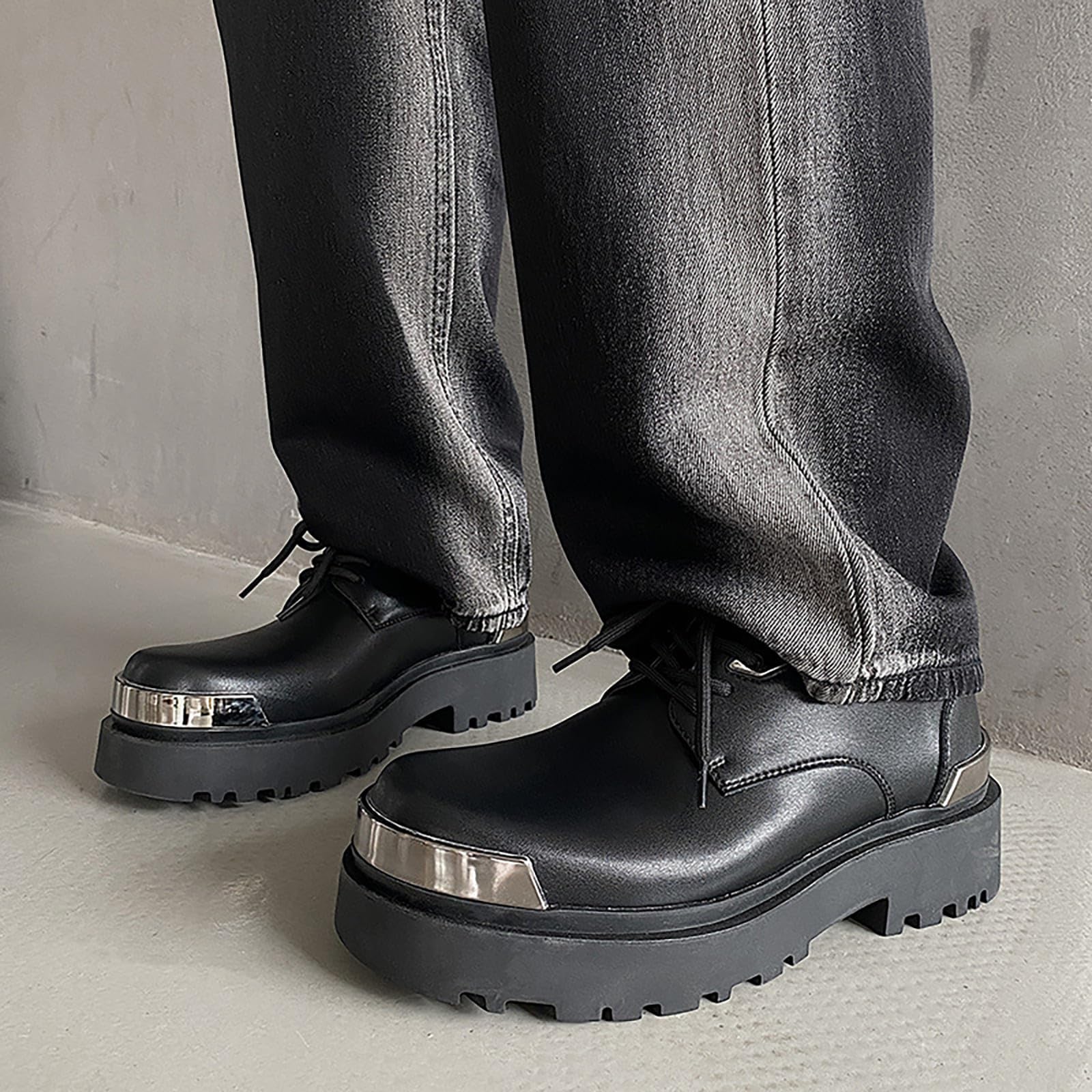 Scarpe da Uomo Oxford Classiche Formali da Lavoro Scarpe Derby in Pelle da Matrimonio Casual