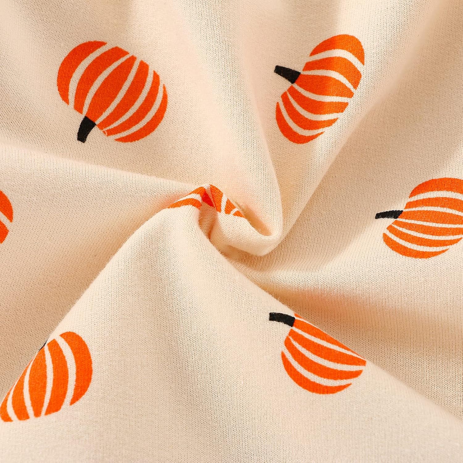 Toddler Infant Baby Girl Boy Halloween Outfit Pumpkin Sweatshirt Oversized Onesie Bubble Romper Sweater Clothes - Image 5