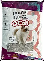 Areia Sanitária Bentonita Mais Cat 4kg, Granulado Higiênico Premium para Gatos 100% Natural (1, Perfumada)