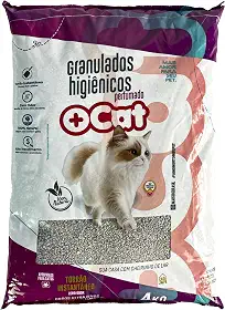 Areia Sanitária Bentonita Mais Cat 4kg, Granulado Higiênico Premium para Gatos 100% Natural (1, Perfumada)