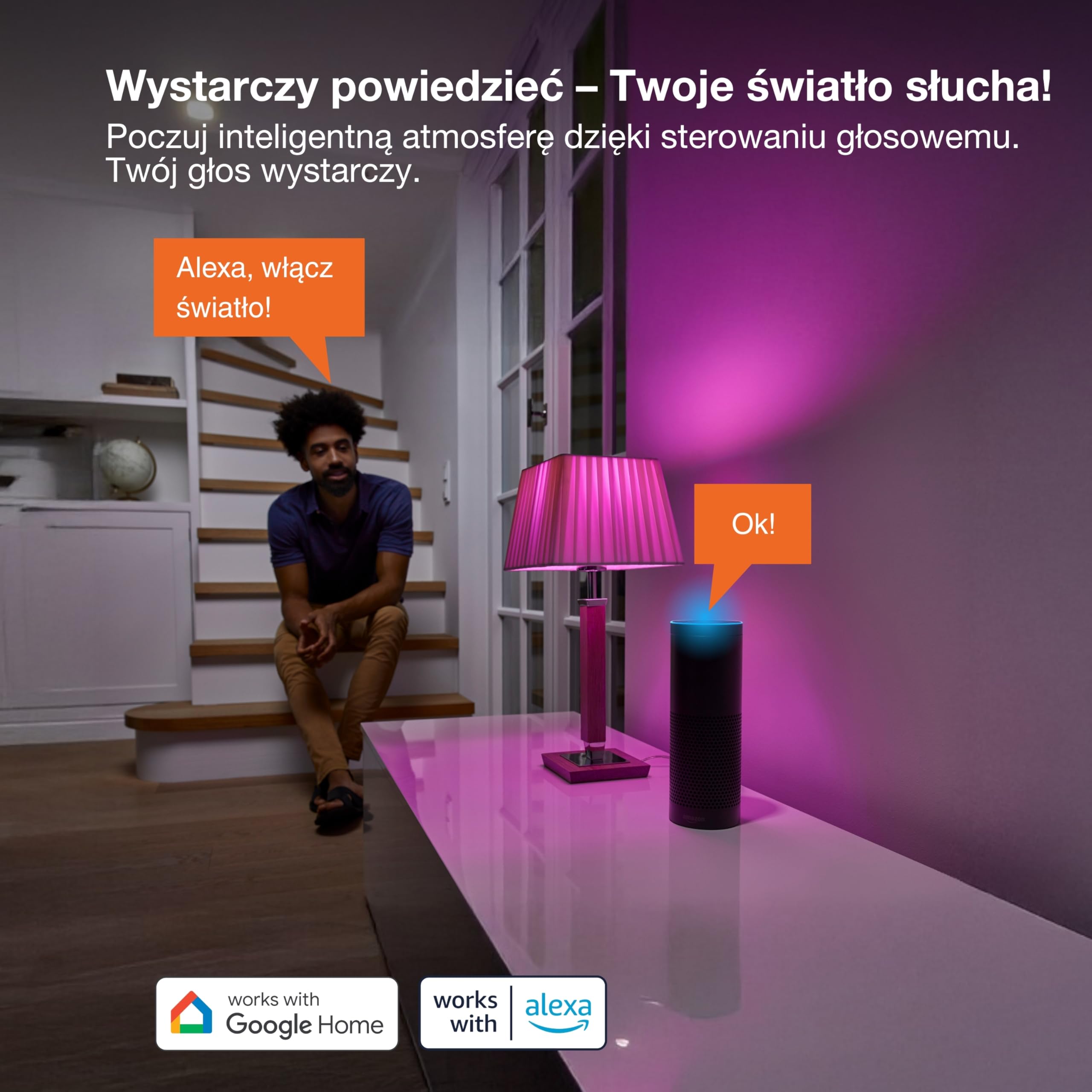 OSRAM SMART LED żarówka A60 kształt żarówki E27, 9W ZigBee 3.0, RGBW 16 milionów kolorów, ściemnialna, sterowanie aplikacją, Alexa,4-Pack