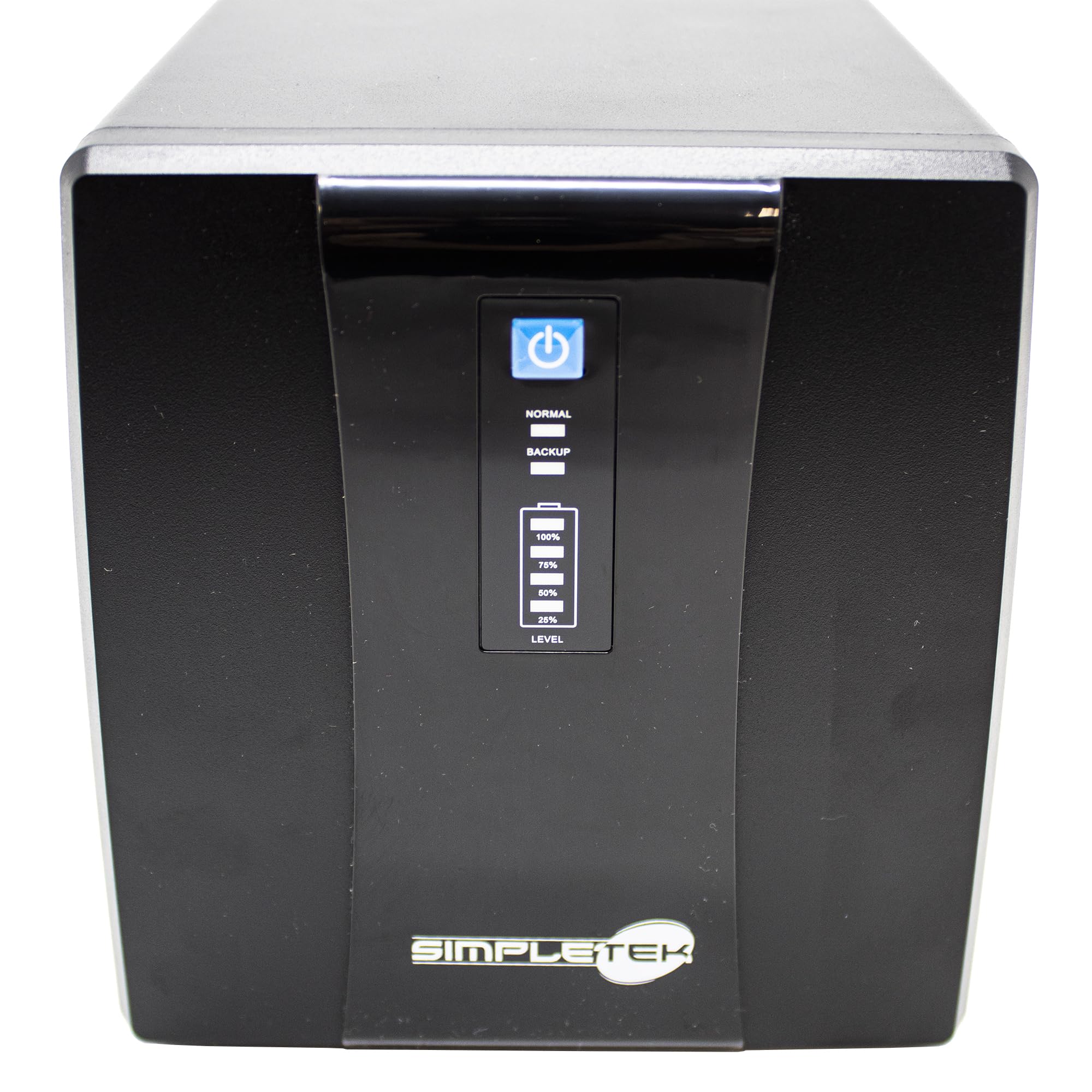 SIMPLETEK - Gruppo di continuità (UPS) 1200VA/720W con 4 prese AVR, protezione sovratensioni e cavo incluso