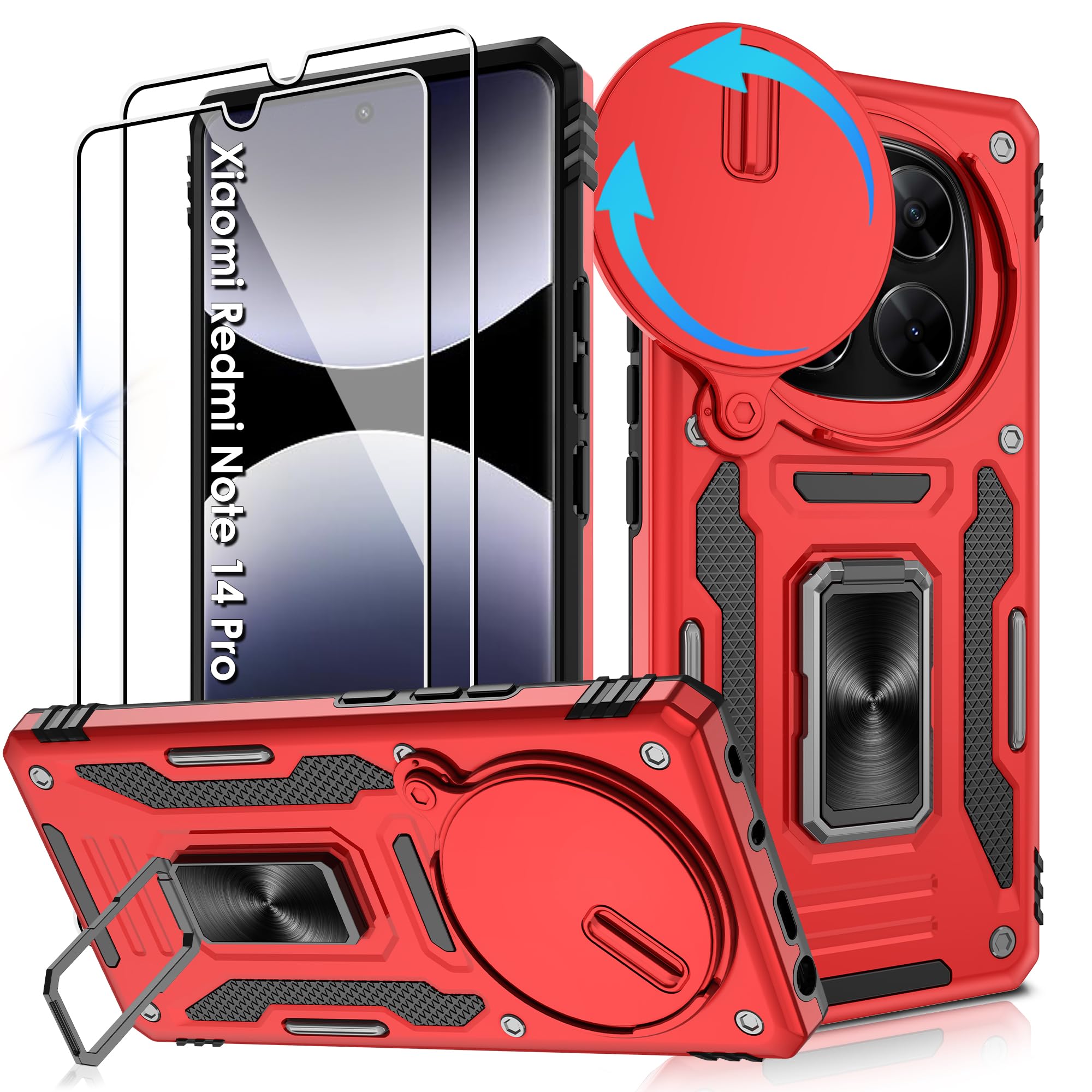 Jshru Handyhülle für Xiaomi Redmi Note 13 Pro 5G /Redmi 14 C/Note 14/Note 14 pro/14T/14T Pro/Note 15 Hülle