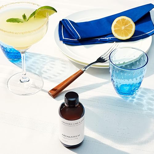 Miniatura 2 de AromaTech Aceite aromático triturado de lima y menta para difusor de aroma, 0.3 fl oz