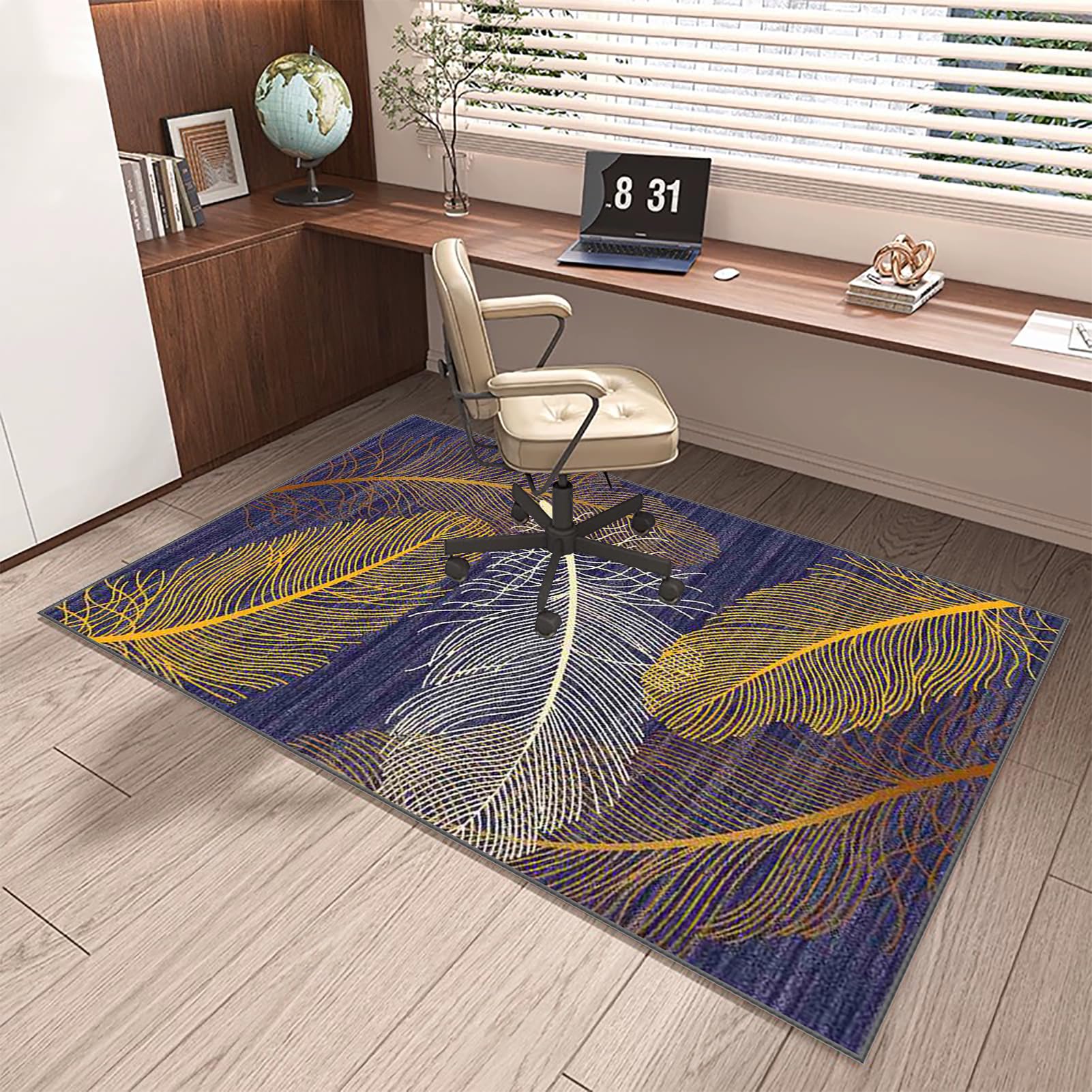 200x230cm schreibtischstuhl unterlage für Laminat,Bürostuhl Unterlage Teppich,Gaming Teppich Stuhlunterlage,Teppich-Stuhlmatte Bodenschutzmatte für Hartböden,Bürostuhl Matte für Bodenschutz,01