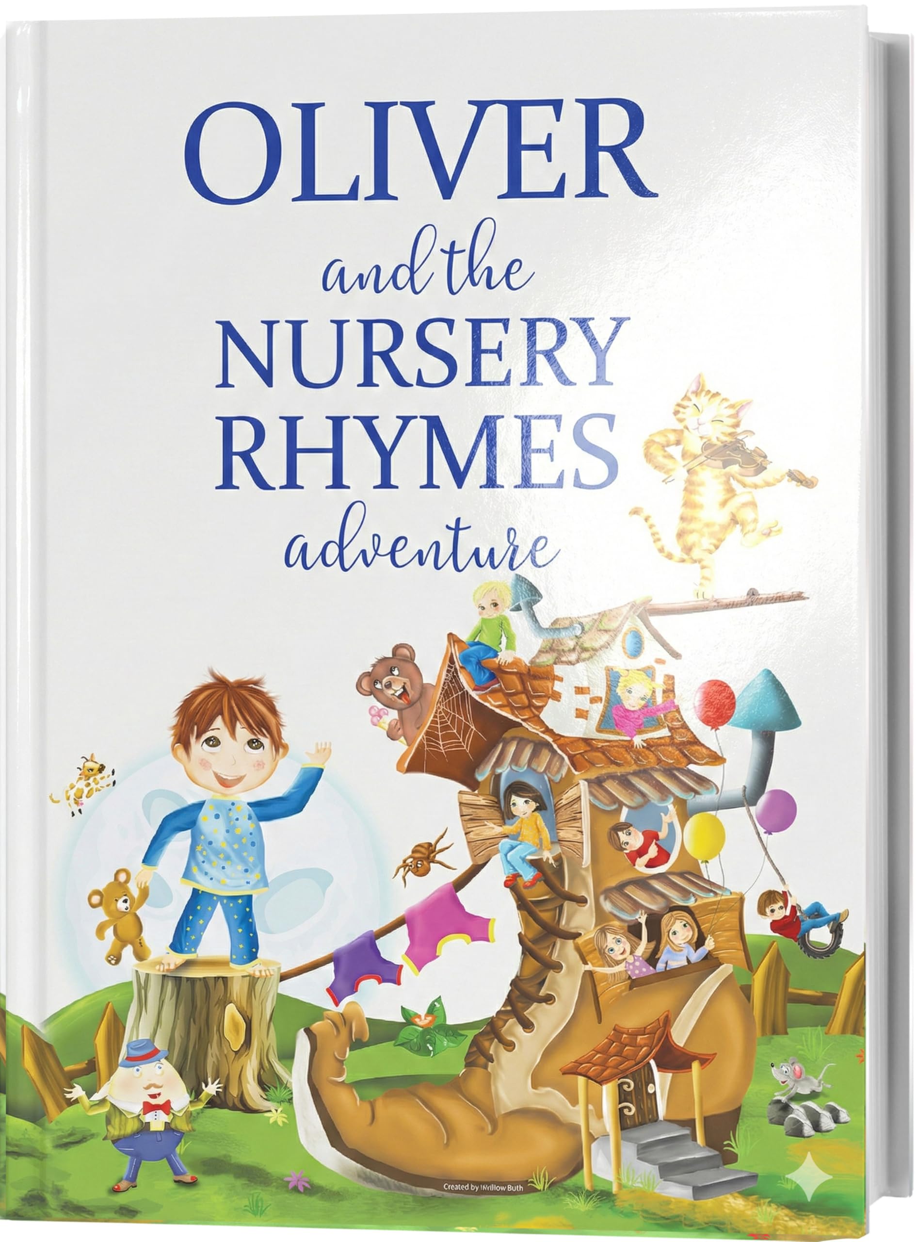 Personalised Gift for Baby and Child - A Personalised Book of Nursery Rhymes and Modern Poems - Ideal Christening Birthday Gift