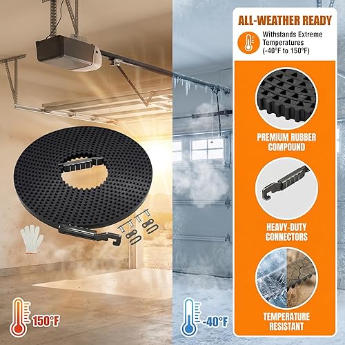 Vista 6 de 41A5250 Correa de transmisión, Correa para abre-puertas de garaje de 237" para 41ab050-2 puerta de garaje de 7 pies de alto, Correa 041A5250