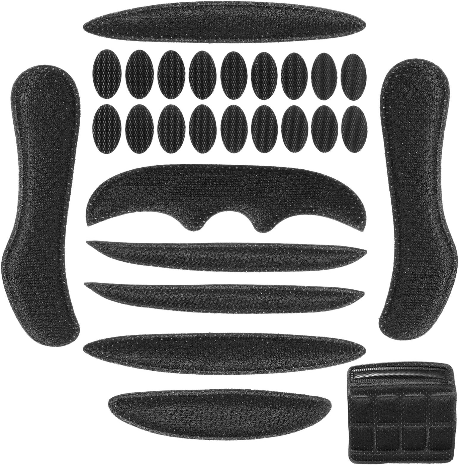 WINOMO Black Helmet Sponge Pad Kit - Universal EVA Foam Helmet Accessories - Replacement Sponge Pad Set for Bicycle & Motorcycle Helmets