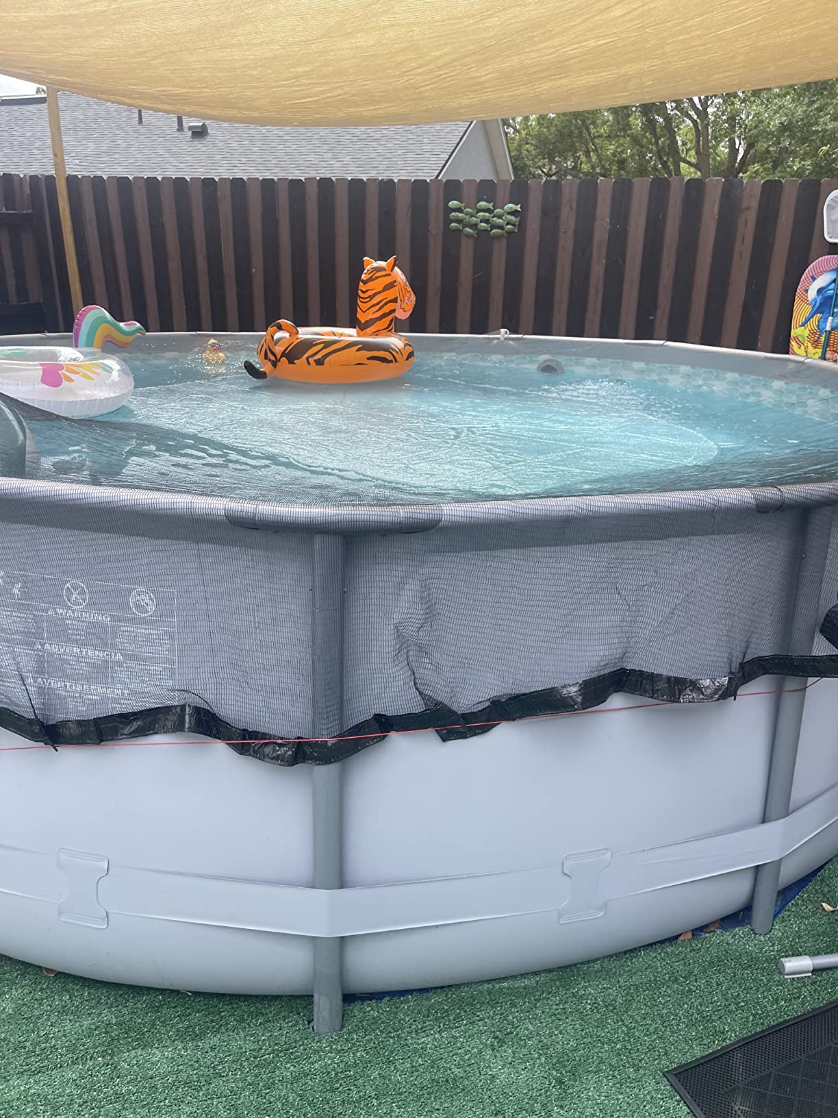 9/mo Finance In The Swim 18 Foot Round Above Ground Pool Leaf Net