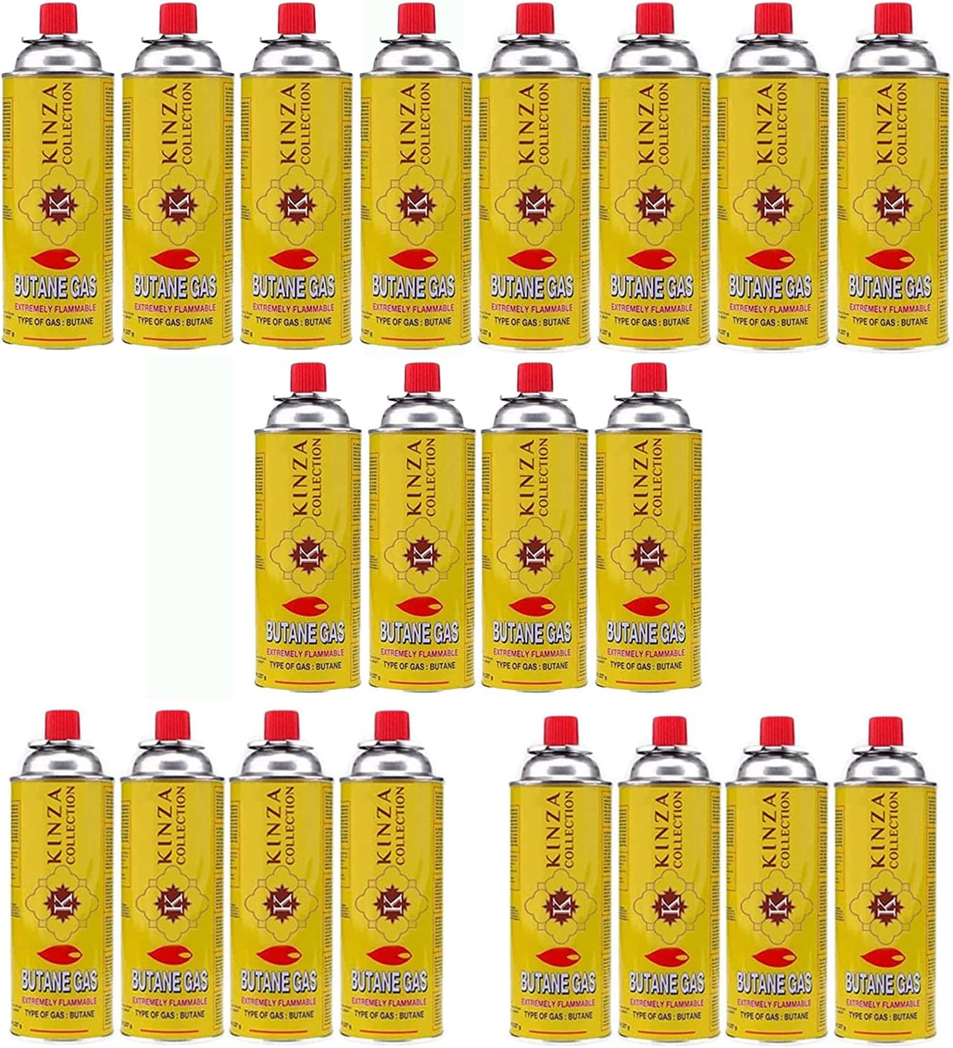 SET OF 4 Elegant STOVE GAS (220g) 400ml Butane Gas for Camping