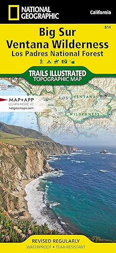 Big Sur, Ventana Wilderness Map [Los Padres National Forest] (National Geographic Trails Illustrated Map, 814)