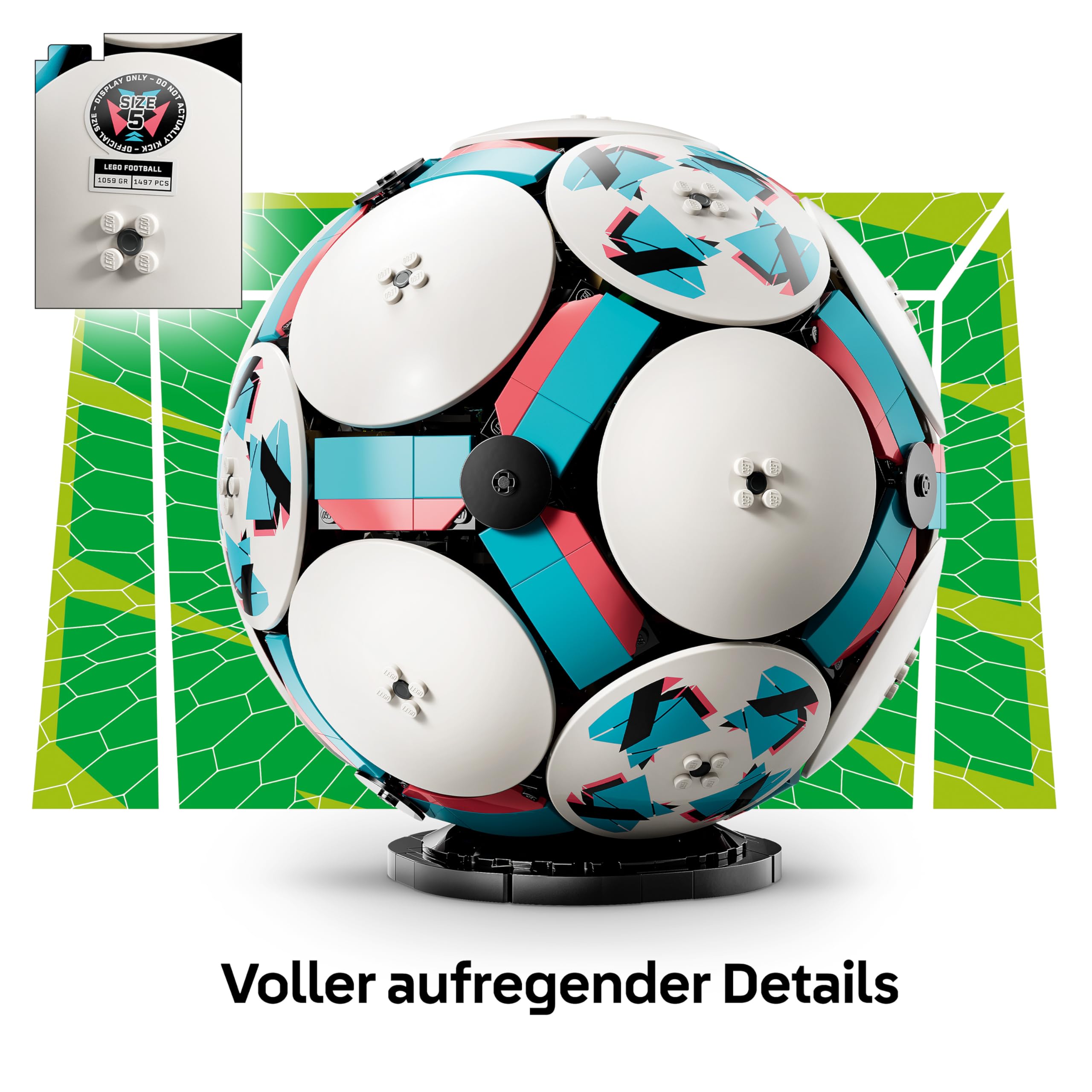 LEGO Editions Fußball Spielzeug - 3D Modellbau mit interaktivem Miniaturstadion - Geburtstagsgeschenk für Jungen & Mädchen ab 10 Jahren oder Geschenk zum Vatertag - 43019 - 5