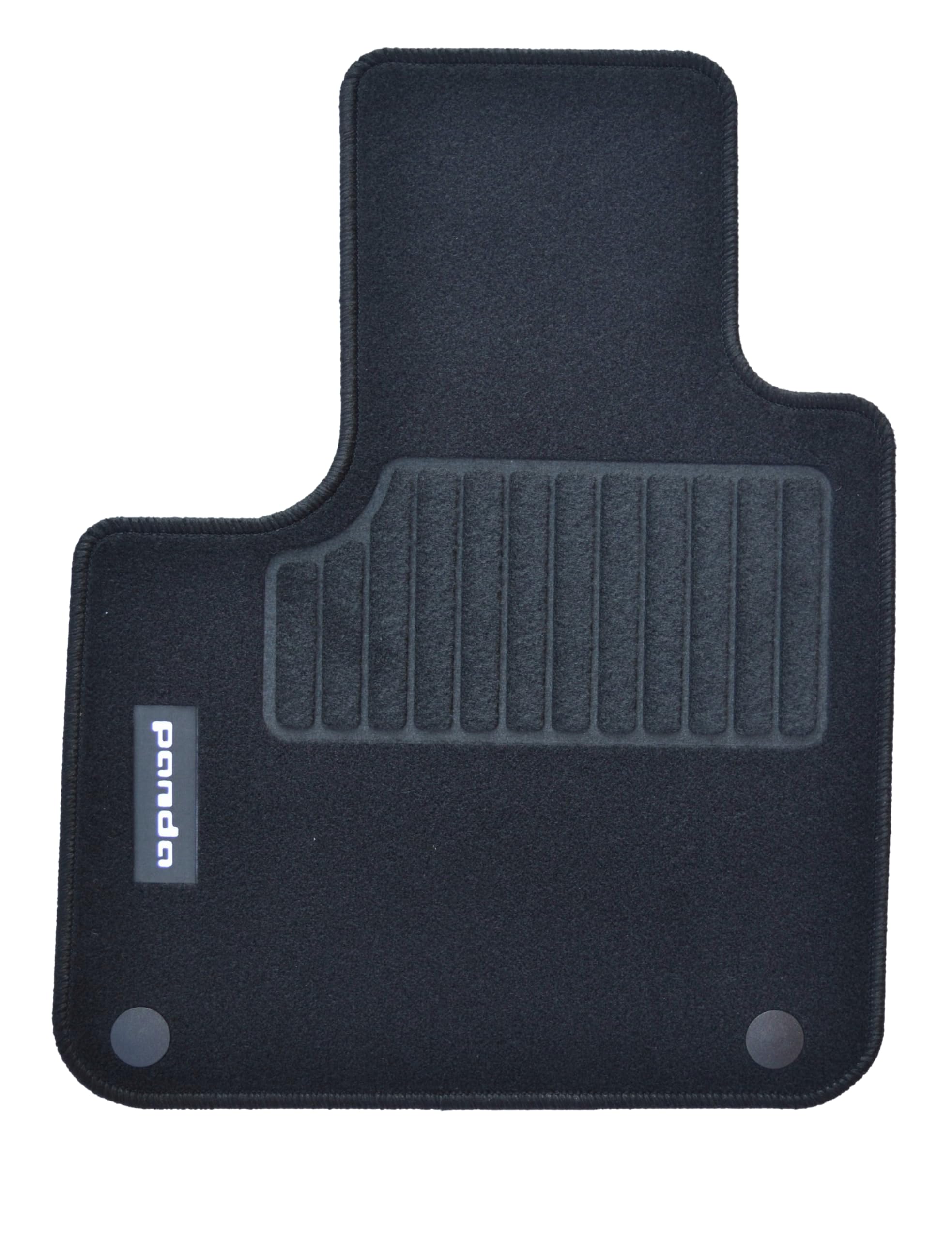 Tappetini Per Fiat Nuova Panda dal 2012 e Hybrid, Con Logo Ricamato 2 Pin Di Sicurezza, Alta Qualità, Made In Italy.