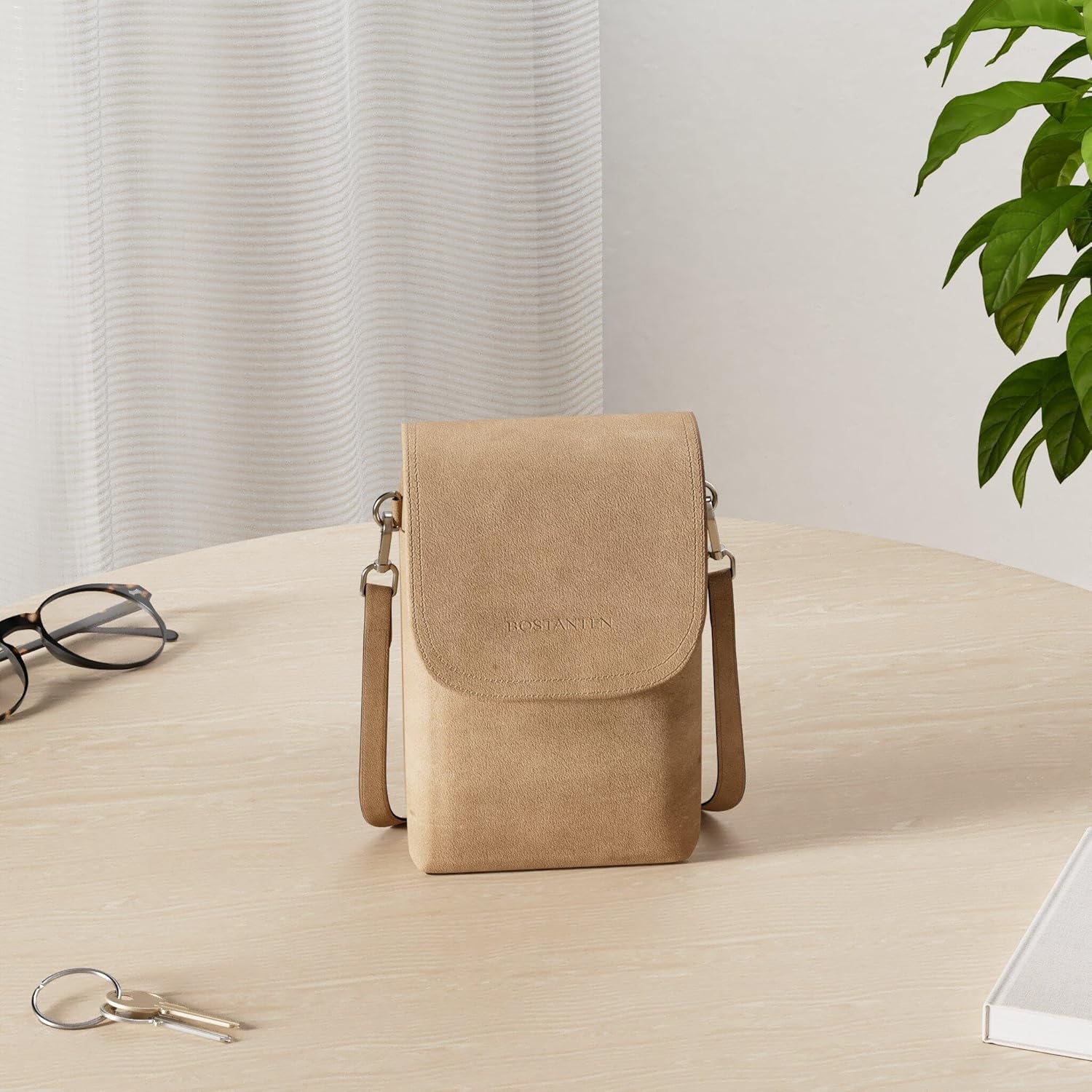BOSTANTEN Vegan Leather Small Crossbody Bag