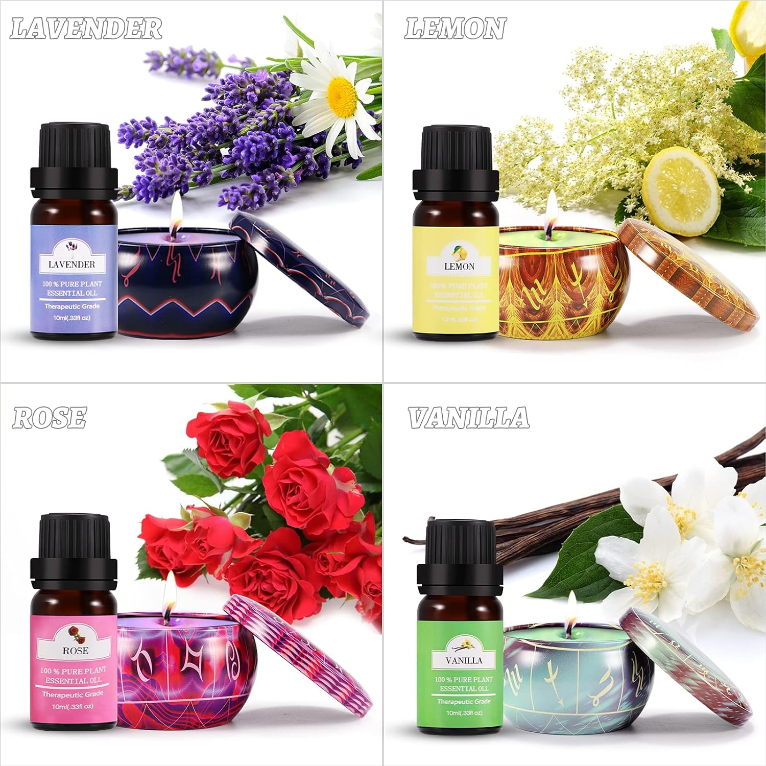 DIY Candle Making Kit, Scented Candles Supplies Crafts for Adults and Teens Gift Set for Women Including Fragrance, Beeswax, Center Devices, Tins, Wicks, Metal Pot, Wicks Sticker & Stir Rod