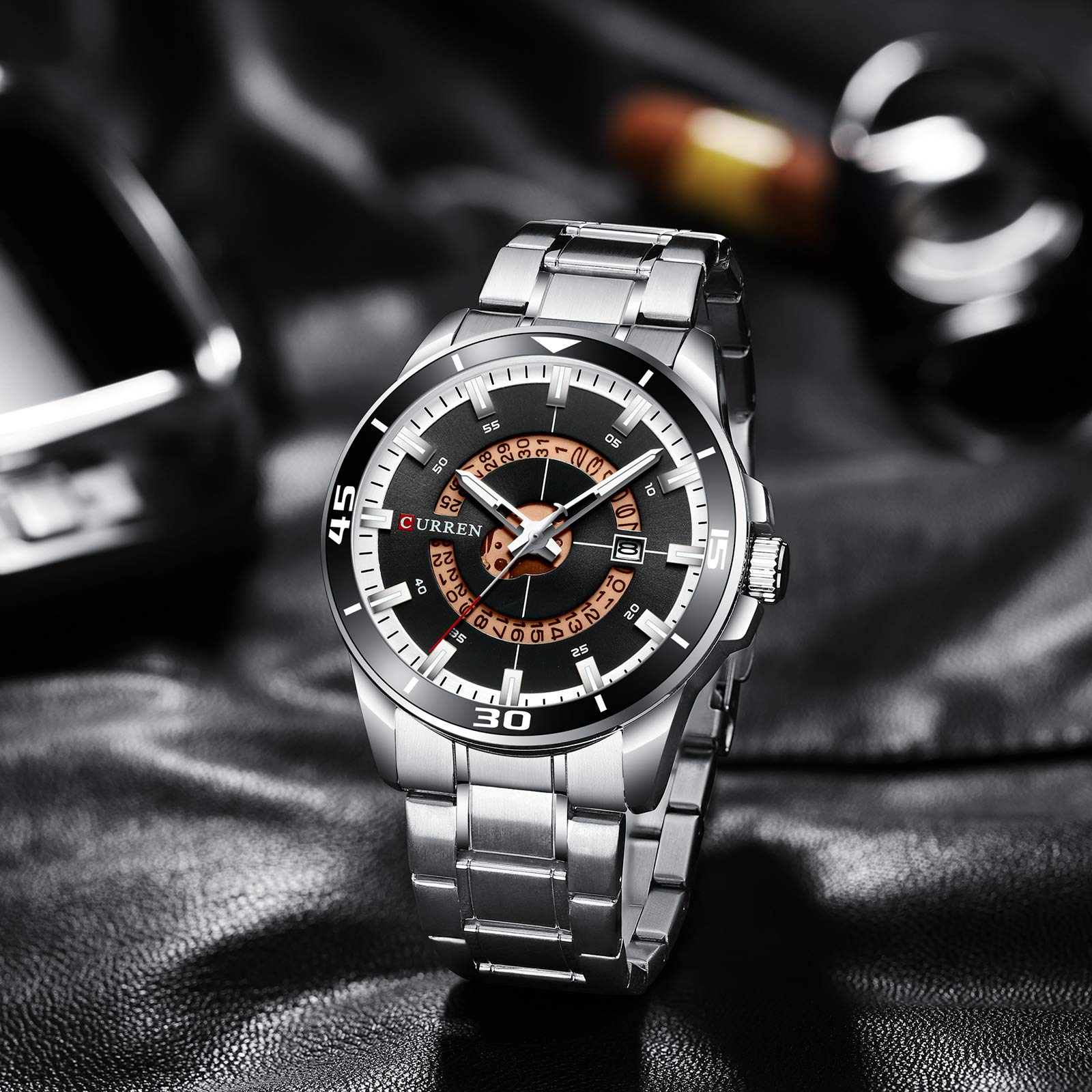 CURREN Sport Men Watch Top Brand Luxury Military Business Fashion Casual Male Clock Stainless Steel Quartz Man Wristwatch 8359