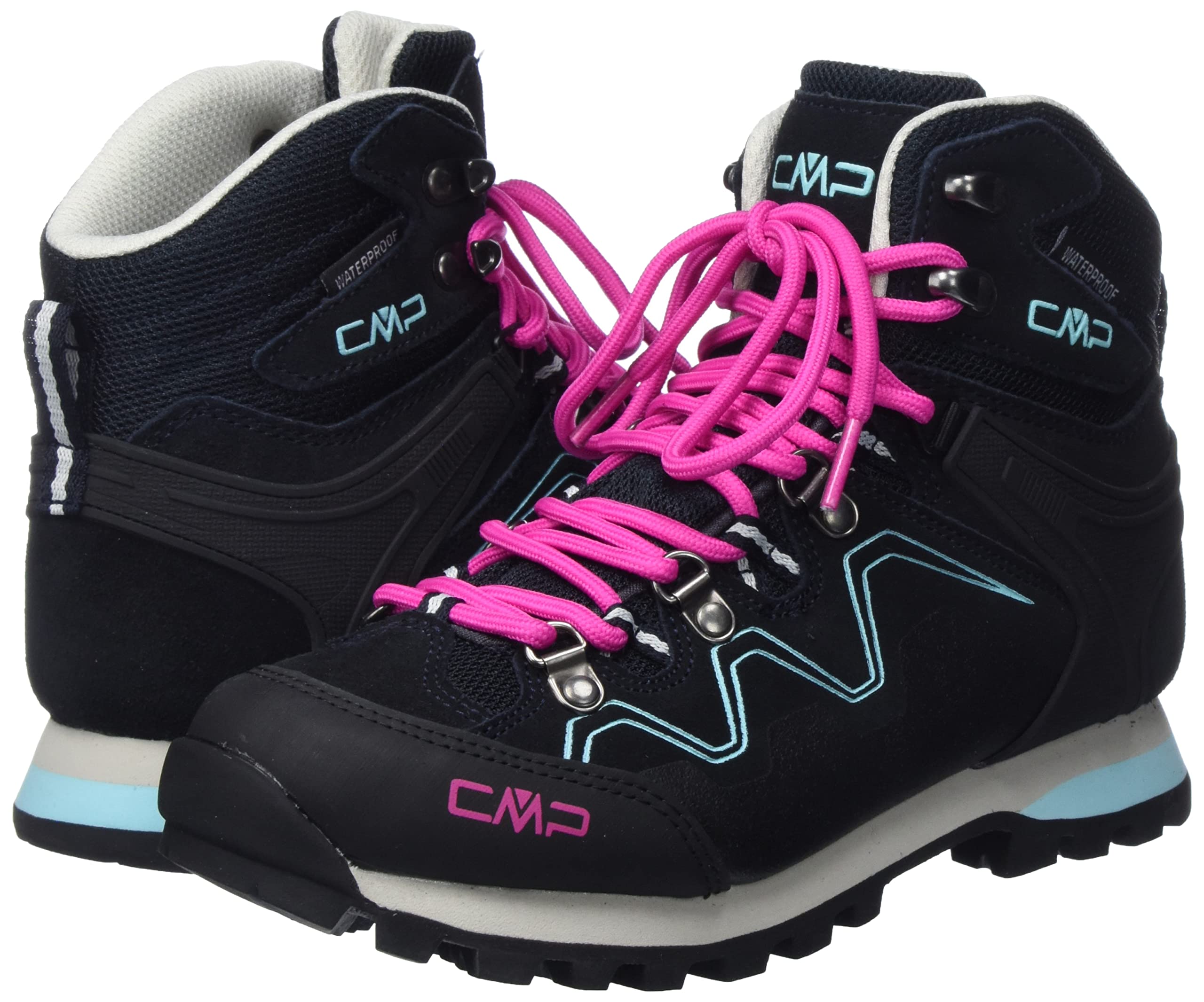 CMP Femme Athunis Mid Wmn Wp trekking shoes, Noir, 42 EU