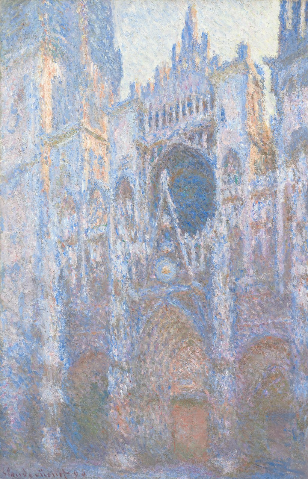 Poster Rouen Cathedral Claude Monet encadré grand format salon