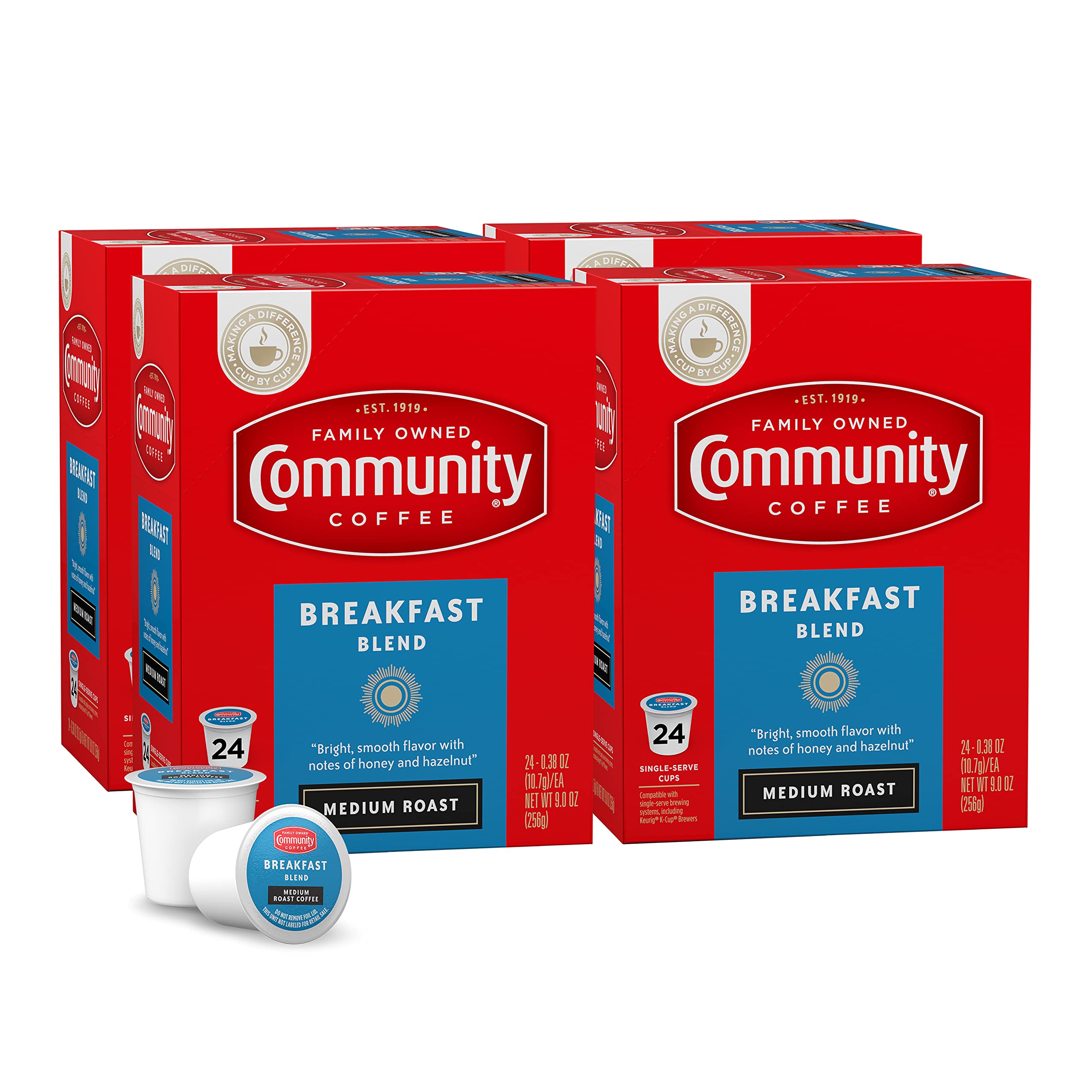 Community Coffee Breakfast Blend Medium Roast Single Serve KCup