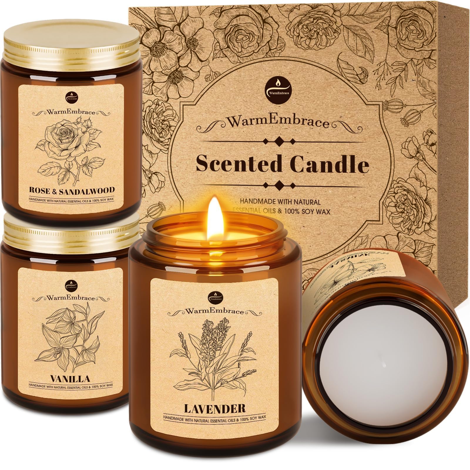 WarmEmbrace 4-Scent Candle Set