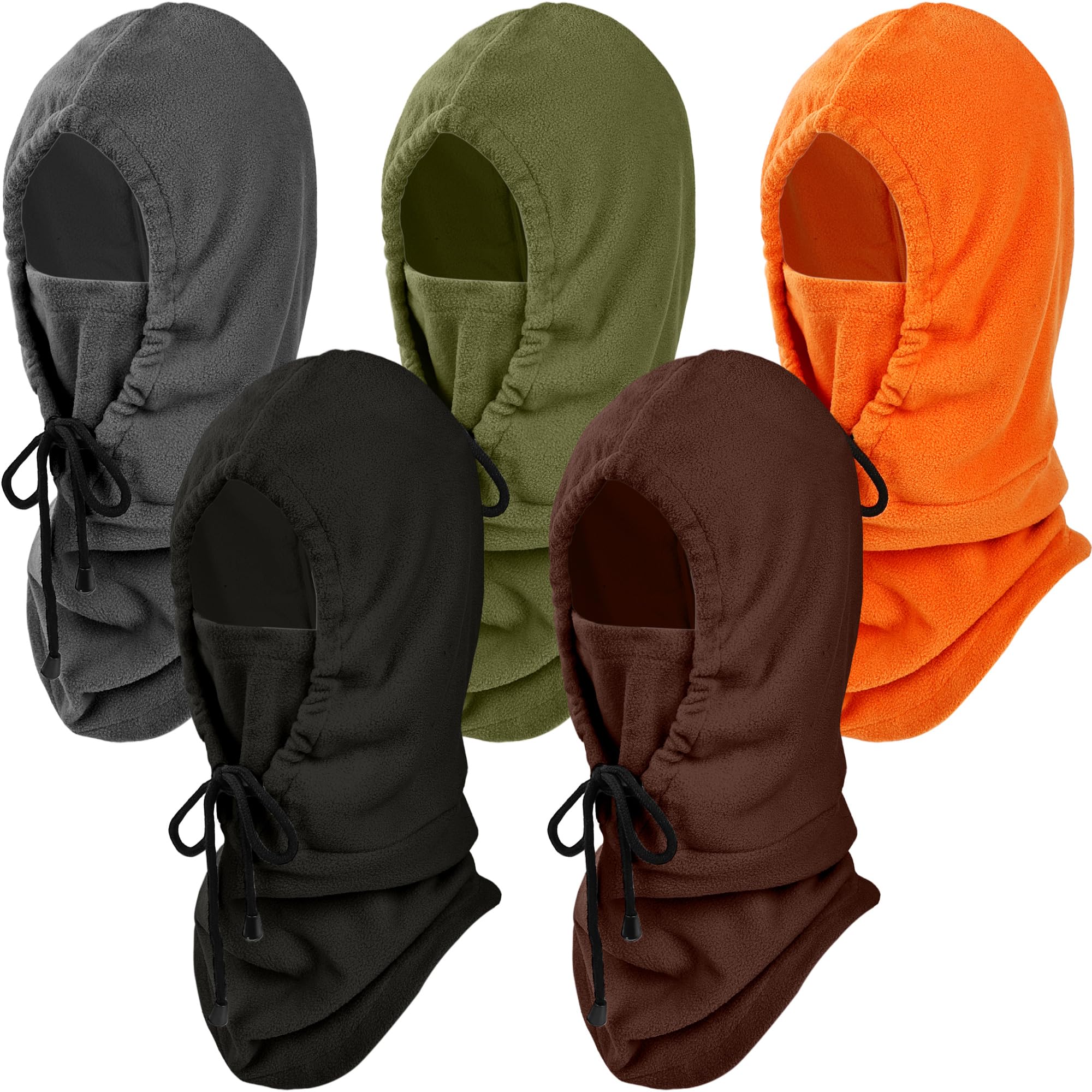 5 Pack Men Women Balaclava Winter Snow Balaclava Hood Ski Warm Head Cover Cold Weather Face Mask for
