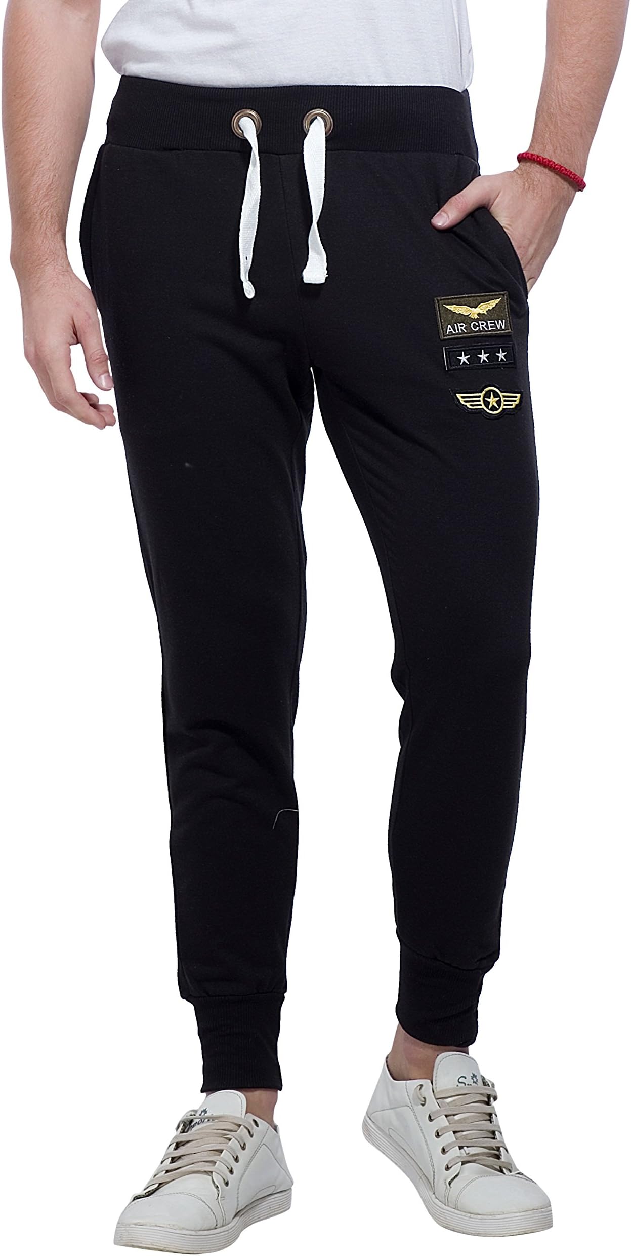 Alan Jones Clothing Men's Slim Fit Mid Rise Track Pant