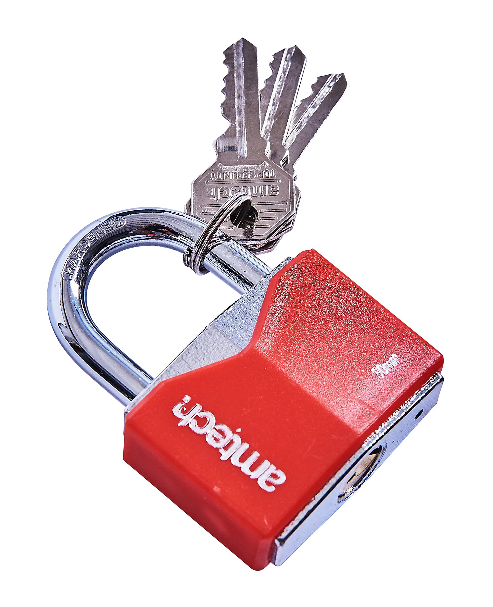 Heavy Duty 50Mm Rhombic Chrome Plated Iron Padlock Anti Cutting Safety Security