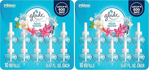 Miniatura 17 de Glade PlugIns - Recambios de ambientador, lavanda tranquila y aloe, aceites esenciales y perfumados para el hogar y el baño, 0.67 onzas líquidas, 10